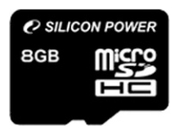 Карта памяти MicroSDHC 8 Gb Silicon Power, Class 10