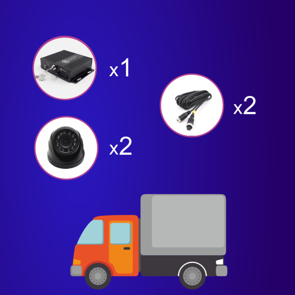 Комплект видеонаблюдения для службы доставки и коммерческого фургона (Стандарт)