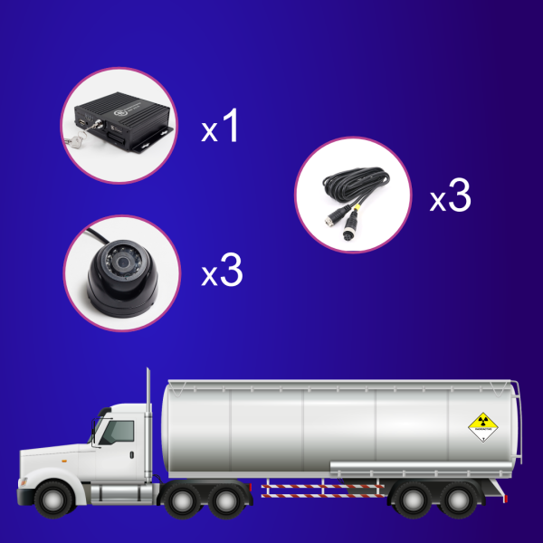 Комплект видеонаблюдения для перевозки опасных грузов (Стандарт)