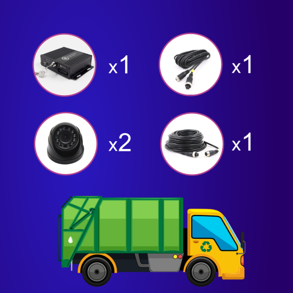 Комплект видеонаблюдения для мусоровоза (Стандарт)