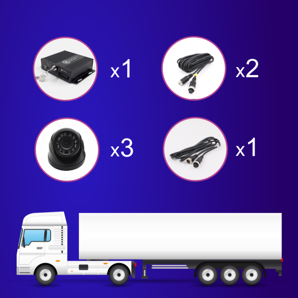 Комплект видеонаблюдения для грузовика (Стандарт)